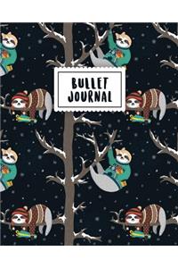 Bullet Journal: Sloth Journal 150 Dot Grid Pages (Size 8x10 Inches) with Bullet Journal Sample Ideas
