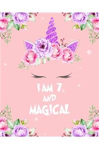 unicorn journal i am 7 and magical