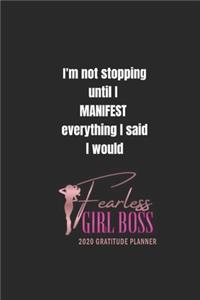Fearless Girl Boss 2020 Gratitude Planner