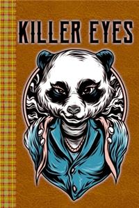 Killer Eyes! Street Art Style Design Panda Character