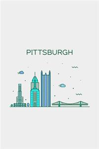 Pittsburgh Minimalist Travel Notebook [Lined] [6x9] [110 pages]