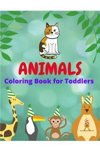 Animals Coloring Book For Toddlers