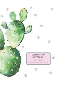 Composition Notebook 100 Pages of College Ruled Paper