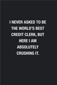 I Never Asked To Be The World's Best Credit Clerk