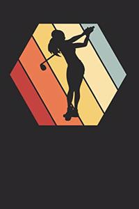 Golf Golfen Golfspieler Notizbuch