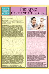 Pediatric Care and Checklist (Speedy Study Guide)