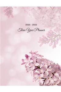 2020 - 2022 Flowers Three Year Planner