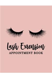 Lash Extension Appointment Book