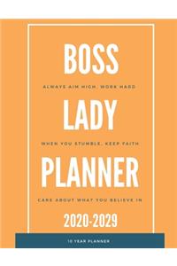 Lady Boss Planner 2020-2029 10 Ten Year Planner