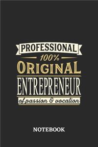 Professional Original Entrepreneur Notebook of Passion and Vocation