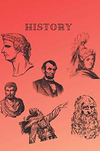 Notebook with squared paper 240 pages, 6x9 School Notebook, bilateral, two-sided, History, Chemistry