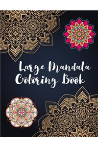 Large Mandala Coloring Book