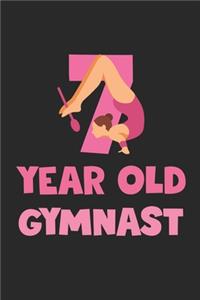 7 Year Old Gymnast Notebook - Gymnastics 7th Birthday Gift Diary - Gymnast Writing Journal