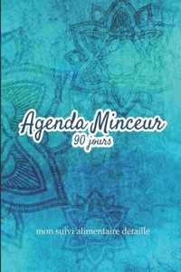 Agenda minceur 90 jours - mon suivi alimentaire détaillé