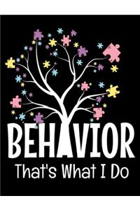 Behavior That's What I Do: Daily Planner 2020 - Gift For Behavior Analyst