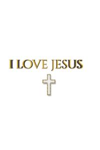 i love jesus Minamilist creative blank journal