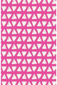 Bullet Journal Sketchy White Triangles on Pink