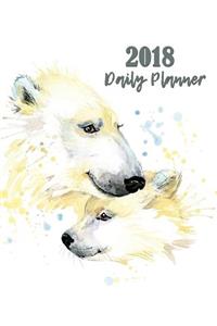 2018 Daily Planner: Large 8"x 10" Daily and Monthly Agenda Planner and Organizer - 1-Page-a-Day to Plan, Organize and Be Productive