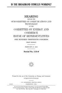 Is the broadband stimulus working?