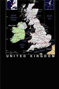 Modern Day Color Map of The British Isles United Kingdom Journal