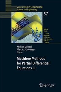 Meshfree Methods for Partial Differential Equations III