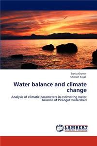 Water balance and climate change