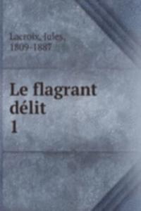 Le flagrant delit