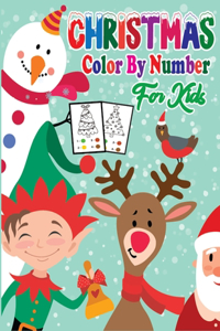 Christmas Color By Number For Kids