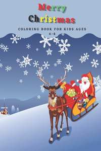 merry christmas coloring book for kids ages 4-8