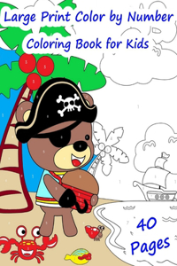 Color by Number Coloring Book for Kids