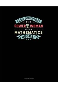 Never Underestimate The Power Of A Woman With A Mathematics Degree