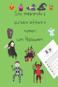 Sto imparando a scrivere lettere e numeri con Halloween