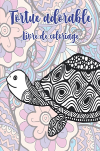 Tortue adorable - Livre de coloriage