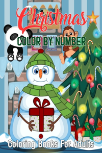 Christmas Color By Number Coloring Books For Adults
