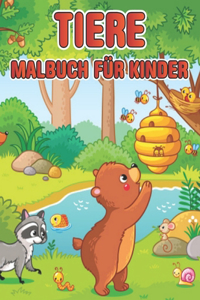 Tiere Malbuch für Kinder