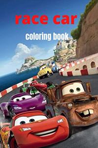 race car coloring book