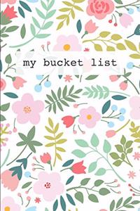 My Bucket List