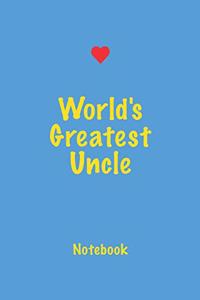 World's Greatest Uncle Notebook