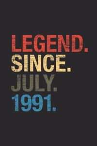 Legend Since July 1991