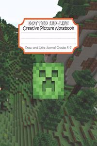 Dotted Mid-line Creative Picture Notebook
