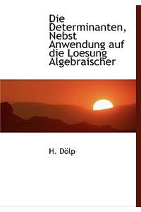 Die Determinanten, Nebst Anwendung Auf Die Loesung Algebraischer