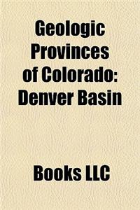 Geologic Provinces of Colorado