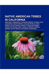 Native American Tribes in California: Quechan, Mohave People, Chemehuevi, Chumash People, Tongva People, Klamath People, Paiute People