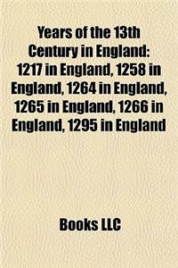 Years of the 13th Century in England