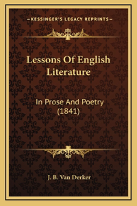 Lessons Of English Literature