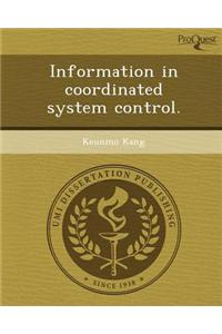 Information in Coordinated System Control