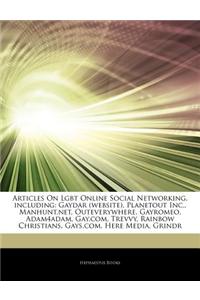 Articles on Lgbt Online Social Networking, Including