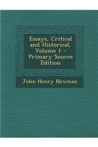 Essays, Critical and Historical, Volume 1