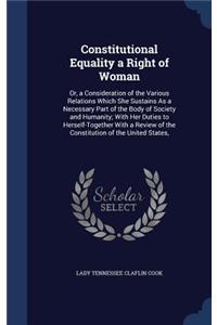 Constitutional Equality a Right of Woman