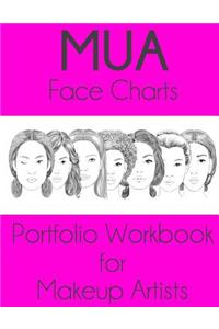 MUA Face Charts Portfolio Workbook for Makeup Artists